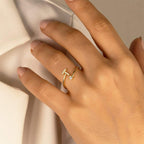 Initial Sparkling Ring