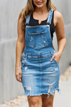 Blue Zone Planet | RISEN Olivia Denim Overall Mini Dress