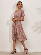 Karen Statement Summer Dress with Floral Print Boutique Collection