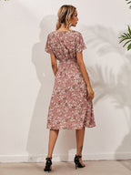 Fatima Timeless Women's Dress with Floral Pattern Elevated Occasion Wear