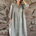Luisa Elevated Cotton Linen Dress for Women Premium Wardrobe Essential