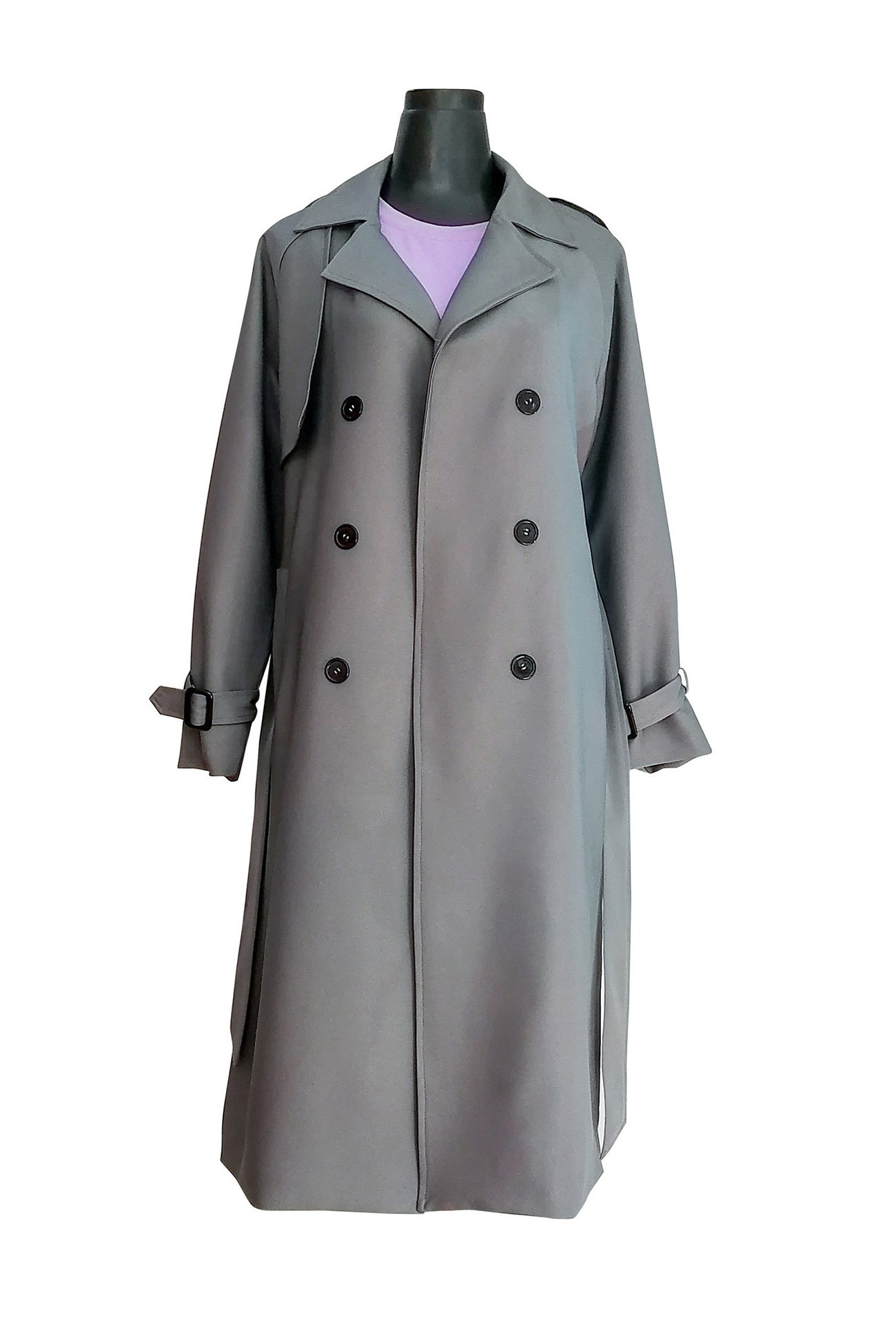 | Double-breasted trench coat
