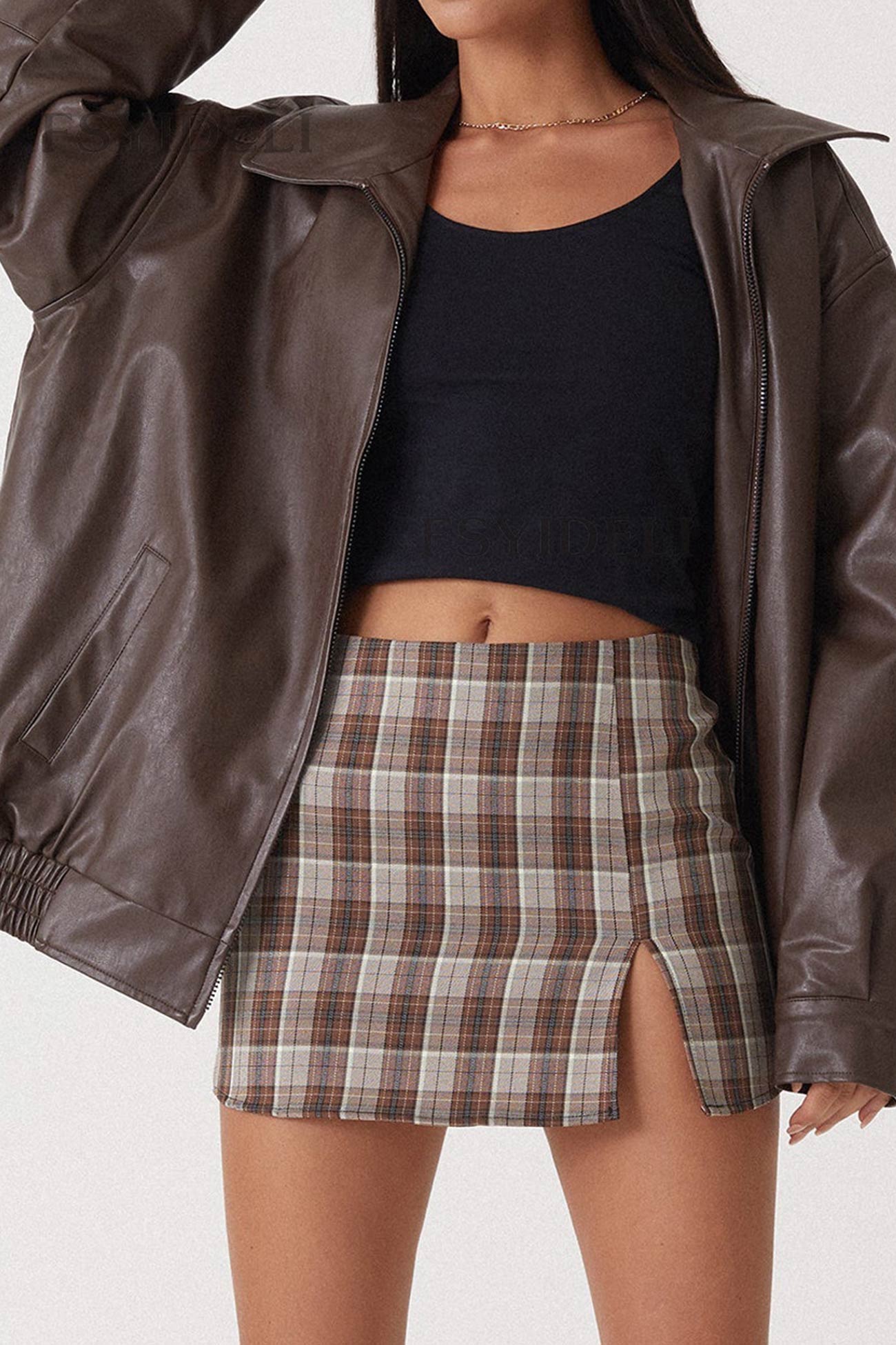 | Retro Solid PU Jacket