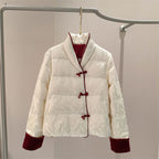 Retro Chic Chenille Puffer Women__ Jacket
