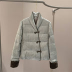 Retro Chic Chenille Puffer Women__ Jacket