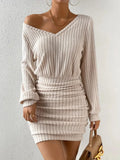 Ribbed Knit Mini Dress