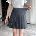 High Waist Knife Pleat Tennis A-Line Mini Skirt