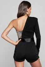 Maris Sequin Shorts Mini Dress