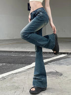 DressBetty - 2024 Cyber Y2K Grunge Fairycore Denim Trousers for Women