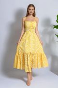 Rosa Maxi Summer Dress with Floral Print