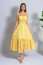 Rosa Maxi Summer Dress with Floral Print