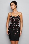 Zarelk Rosebud Bandage Mini Dress