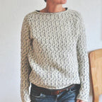 | Women’s Casual Knit Sweater, Boat Neck