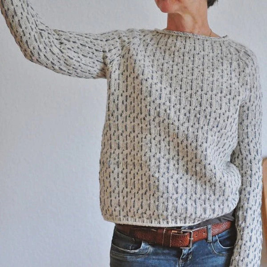 | Women’s Casual Knit Sweater, Boat Neck