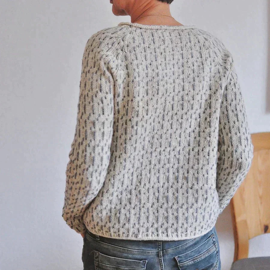 | Women’s Casual Knit Sweater, Boat Neck