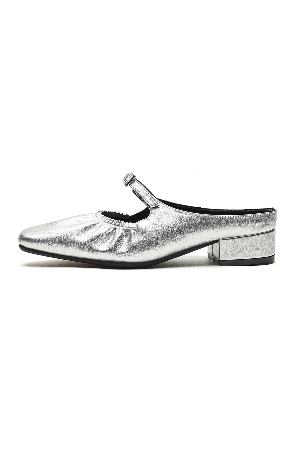 Ruched Closed-toe Heels