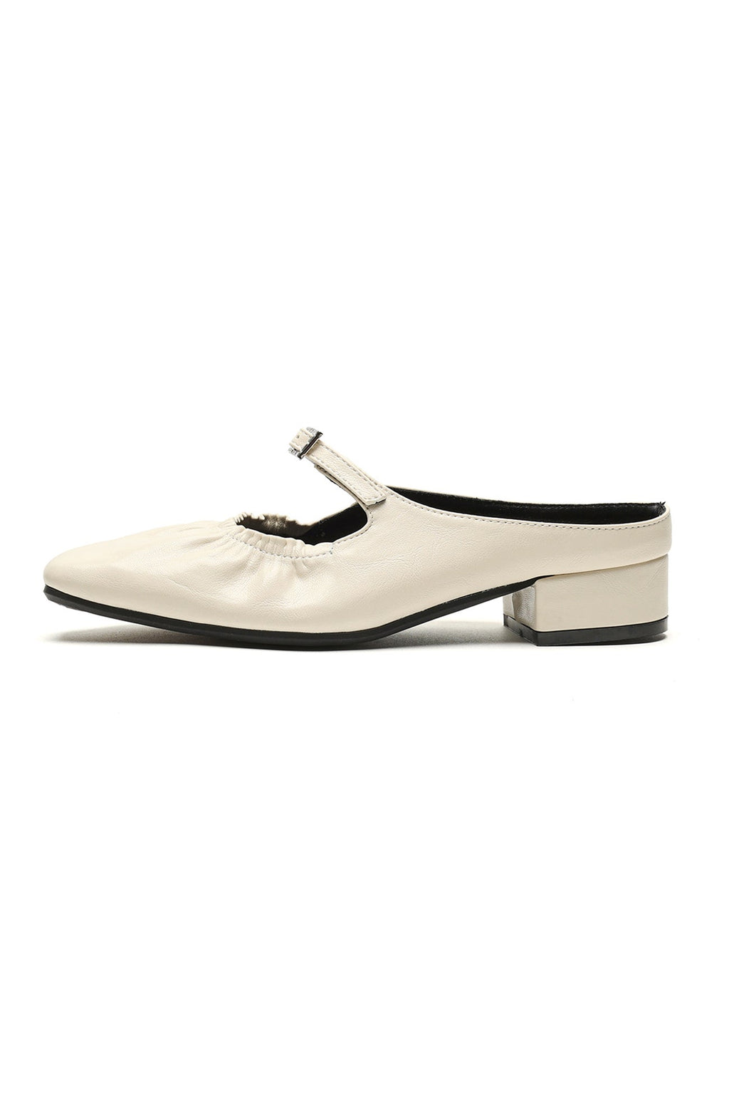 Ruched Closed-toe Heels