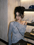 Ruched Flower Top