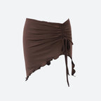 Ruched Mini Skirt