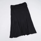 Ruched Waist Midi Skirt