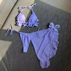 Ruffle Triangle Bikini Set