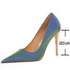 Satin Cloth Stiletto High Heel Women Pumps