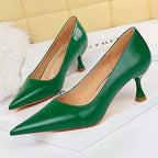 Fashion Kitten High-heeled Pumps in Pu Leather for Women