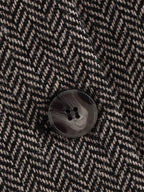 Herringbone Wool Tweed Women Suit Blazer New Single Breasted Lapel Jacket Autumn Winter Formal Fashion Coat Lady Outwears