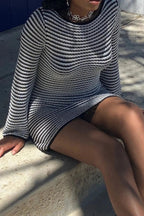 Patchwork High Waist Printed Mini Dress
