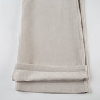 Causal All-Match Basic Corduroy Pants Women Elegant Gentle Loose Wide Leg Pants Simple High Fashion Autumn New