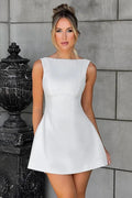 Backless Sleeveless High Waist Slim Mini Dress