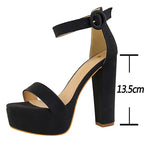 Elegant Sandals Women High Heels Pumps Super High Heel 13.5 Cm Sexy Banquet Shoes