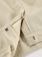 Khaki Classic Wide Leg Pant Women High Waist Pocket Loose Simple Trouser Autumn Winter Streetwear Fashion Casual Pants New