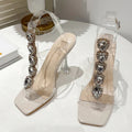 Crystal Rhinestone High Heel Sandals for Summer Party Wedding Fashion