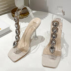 Crystal Rhinestone High Heel Sandals for Summer Party Wedding Fashion