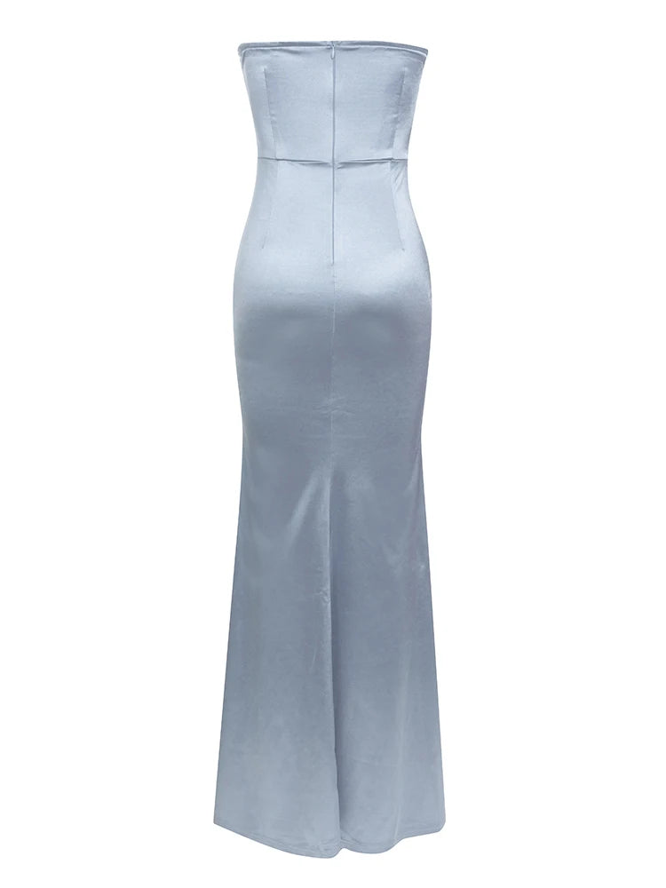 Naia Strapless Satin Mermaid Gown
