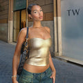 Cryptographic Vintage Gold Strapless