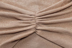 Elegant Strapless Long Maxi Mermaid Dress 2025 Women Sleeveless High Waist Ruched Backless Weddiing Party Evening Prom Dresses
