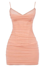 Spaghetti Strap Backless High Waist Mini Dress