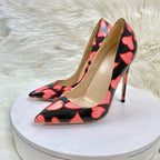 Black Patent Pointy Toe High Heel Shoes for Women