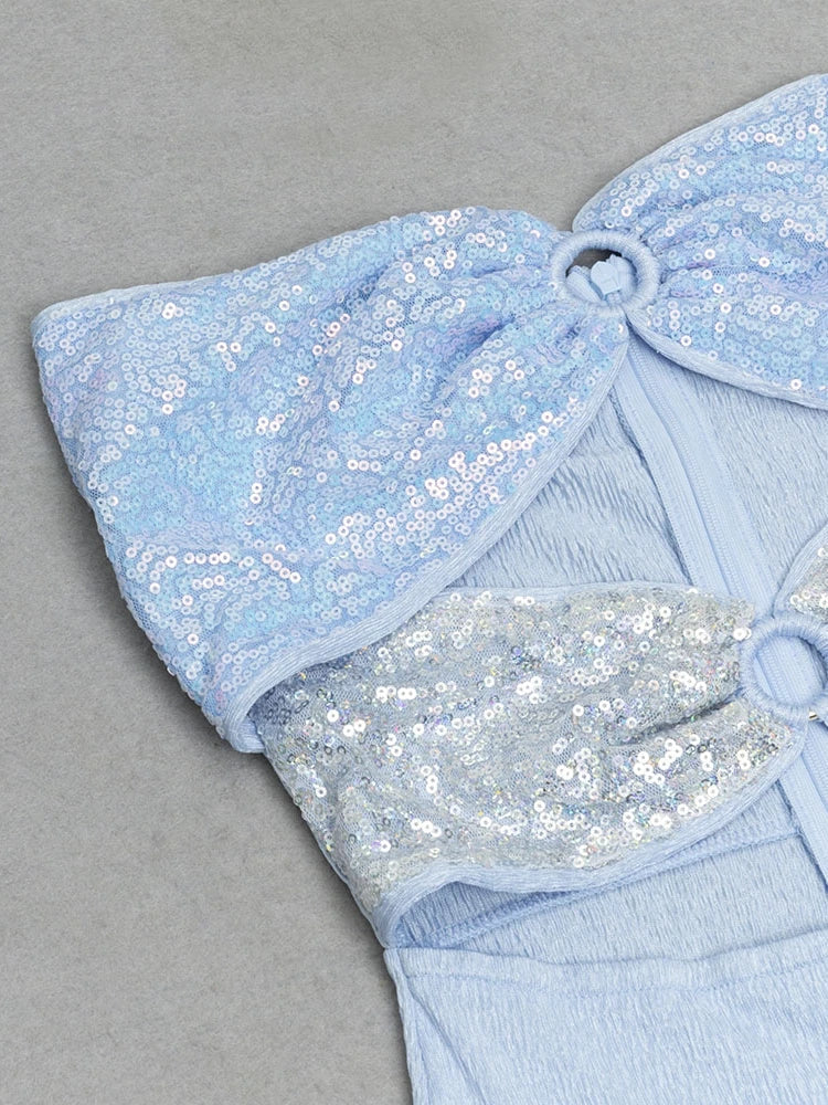 Martha Strapless Sequin Dress