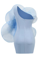 Maria One Shoulder Dress with Large Flower