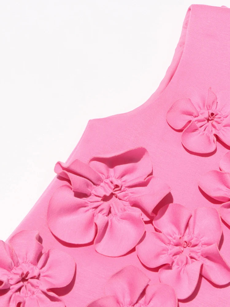 Odele Mini Dress with Flower Appliques