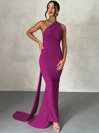 Halter Neck Open Back Draped Sash Ruched Ring Detail Maxi Dress
