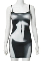 Tie Dye Sleeveless Mini Dress