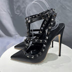 Designer Spike Rivets High Heel Gladiator Sandals for Women