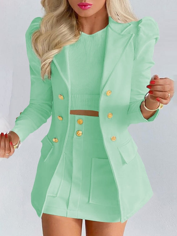 | Women's Blazer and Skirt Set