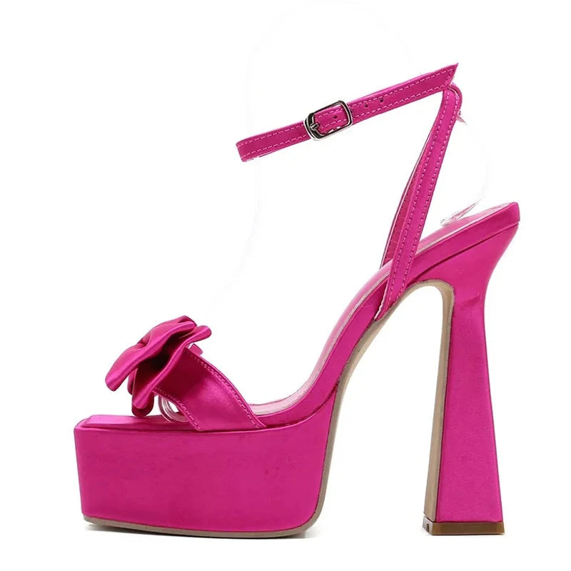 Ultra High Heel Platform Sandals for Women on the Runway