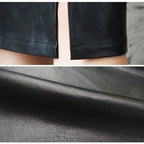 AmyVictoria | Sleek Black Leather Pencil Skirt