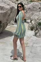 Slim Fit Mini Dress with Long Sleejson Back